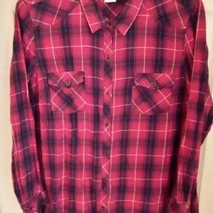 Women's long sleeve shirt size large from faded glory